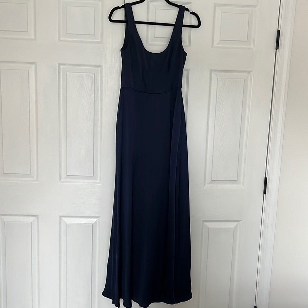 Navy Blue Gown with Pockets
